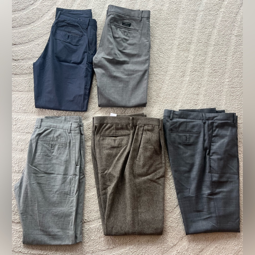 Lot for tall guys: J.Crew & Banana Republic Trousers 32x34